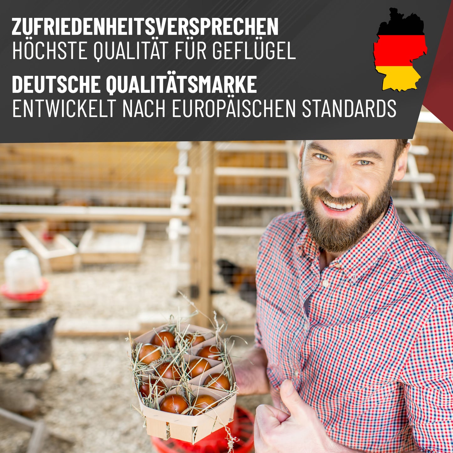 Hochwertige Hühnertränke aus rostfreiem Edelstahl 304 mit 4 Liter Fassungsvermögen.